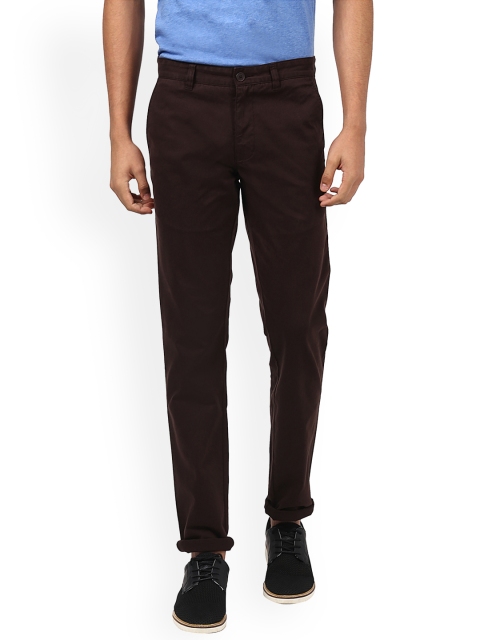 

Parx Men Brown Slim Fit Solid Chinos