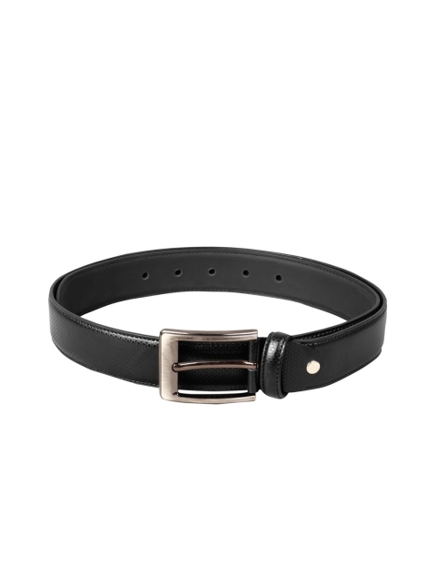

SCHARF Men Black Solid Belt