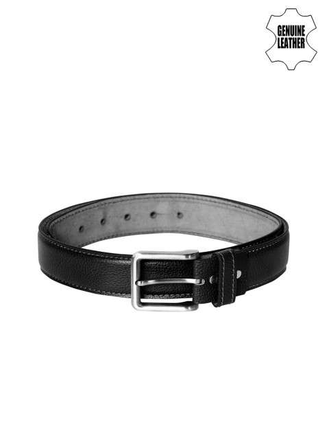 

SCHARF Men Black Genuine Leather Solid Belt