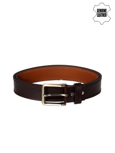 

SCHARF Men Brown Genuine Leather Solid Belt