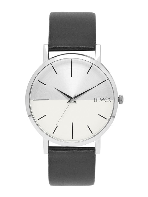 

LAMEX Men Silver-Toned & White Analogue Watch EVITADLX 3547