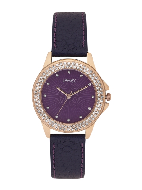 

LAMEX Women Purple Analogue Watch ACCURATEDLX 8586