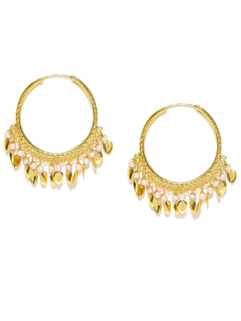 

damani Gold-Plated Circular Hoop Earrings