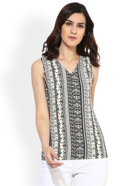 

Magzayra Women Off-White Printed Top