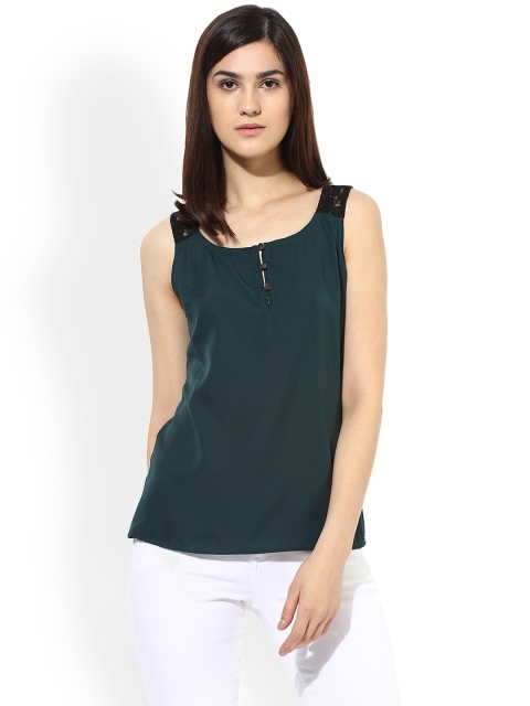 

Magzayra Women Green Solid Top