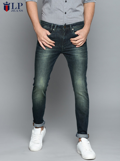 

Louis Philippe Jeans Men Blue Slim Fit Low-Rise Clean Look Stretchable Jeans