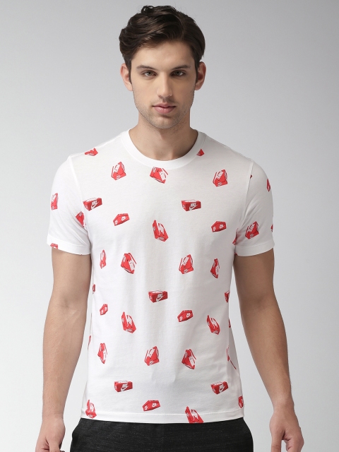 

Nike Men White Printed AS M NSW Tshirt