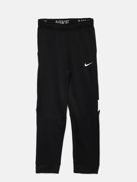 

Nike Boys Black Solid Dry PANT FLC GFX Joggers