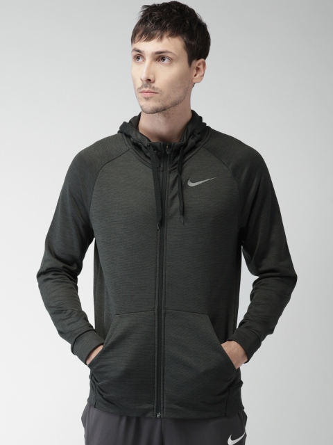 

Nike Men Grey AS M NK DRY HOODIE FZ FLEECE Solid Sporty Jacket