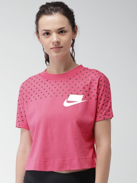 

Nike Pink Printed Sportswear NSW Crop Top