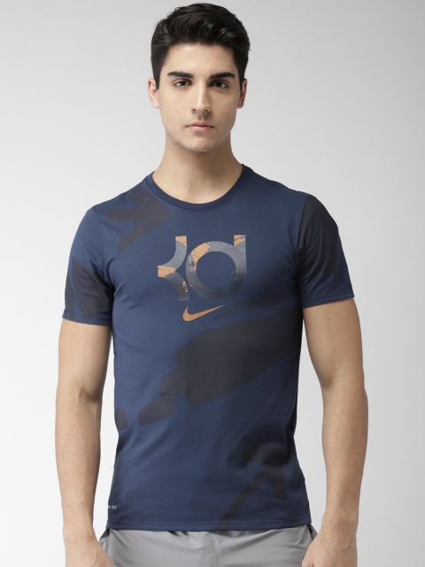 

Nike Blue AS KD M NK DRY TEE AOP Printed T-shirt