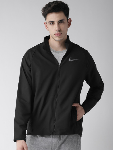 

Nike Men Black AS M NK DRY JKT TEAM WOVEN Solid Sporty Jacket