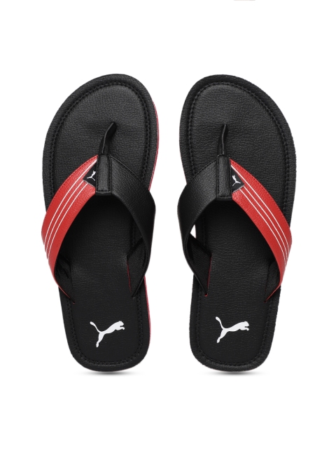 

Puma Men Black & Red Colourblocked Blink Duo IDP Thong Flip-Flops