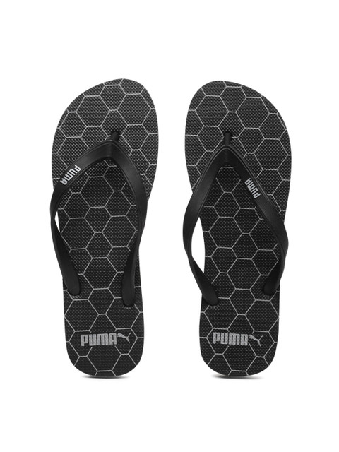 

Puma Men Black Printed Thong Flip-Flops