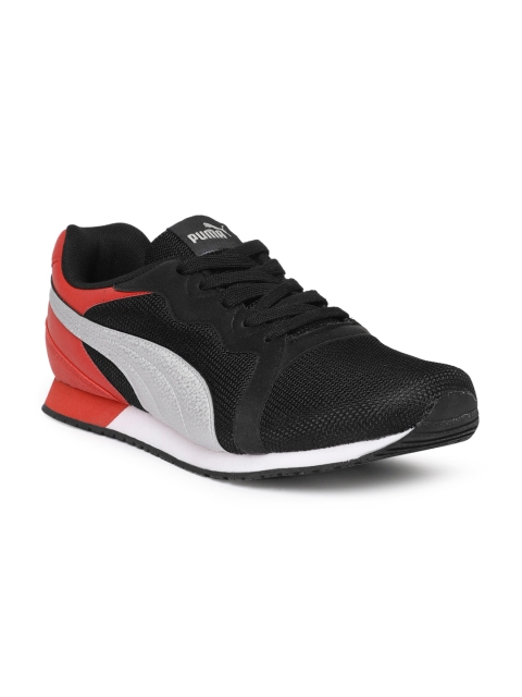 

Puma Men Black & Red Pacer IDP Sneakers