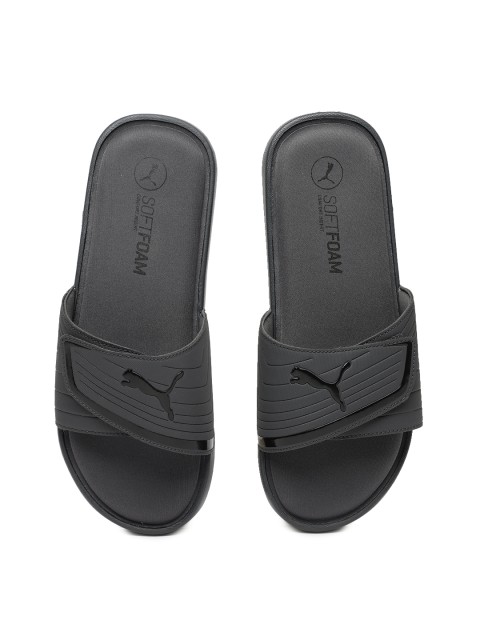 

Puma Men Black Printed Sliders
