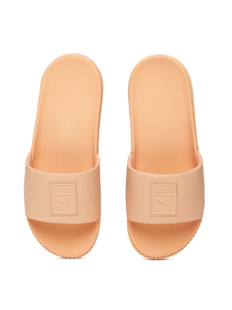 

Puma Women Peach-Coloured Platform Solid Sliders