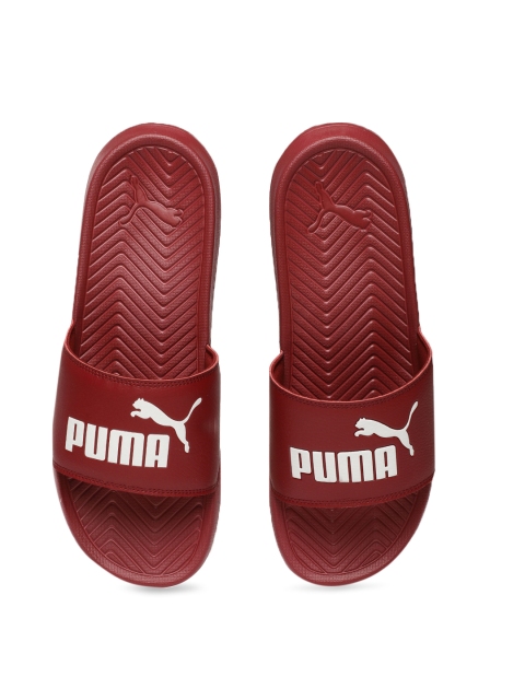 

Puma Unisex Maroon Solid Sliders