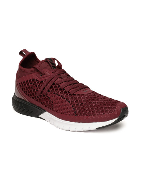 

Puma Men Maroon IGNITE Dual NETFIT Running Shoes