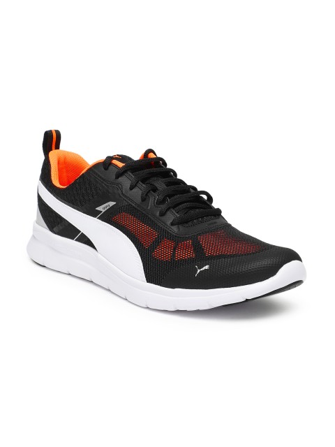 

Puma Men Black Flex Essential Tech Running Shoes