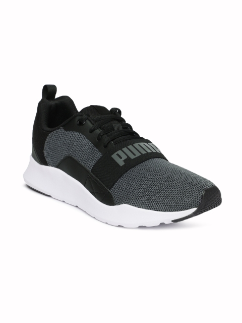 

Puma Men Black Wired Knit Sneakers