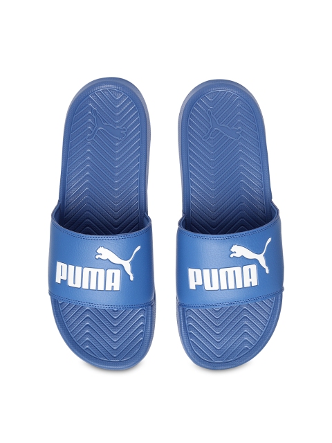 

Puma Unisex Blue Brandlogo Popcat Sliders