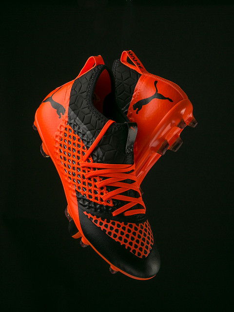 

Puma Men Orange & Black FUTURE 2.3 NETFIT FG/AG Football Shoes