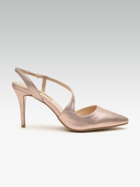 

DOROTHY PERKINS Women Rose Gold-Toned Solid Pumps