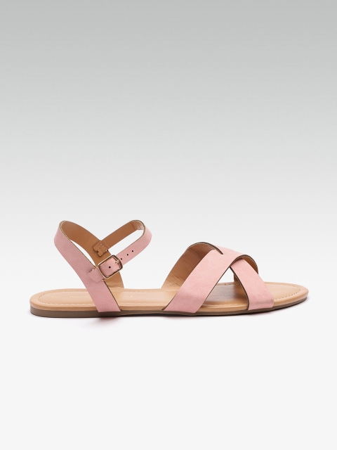

DOROTHY PERKINS Women Pink Solid Open Toe Flats