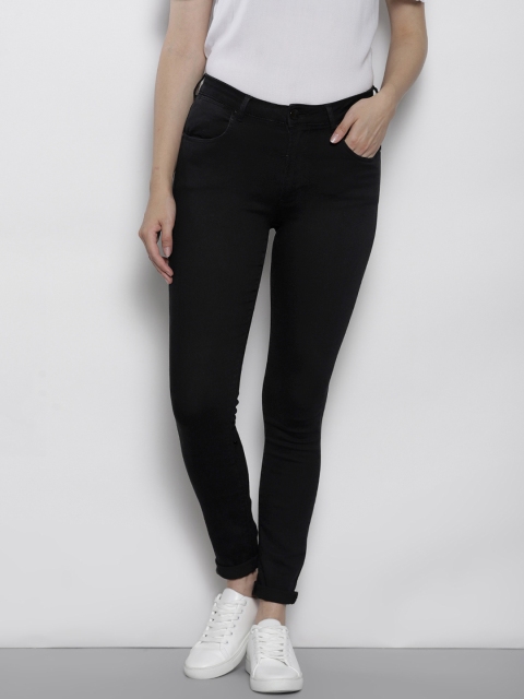 

DOROTHY PERKINS Women Black Skinny Fit Mid-Rise Clean Look Stretchable Jeans