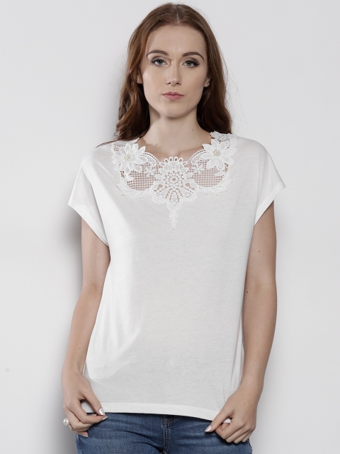 

DOROTHY PERKINS Women White Solid Top