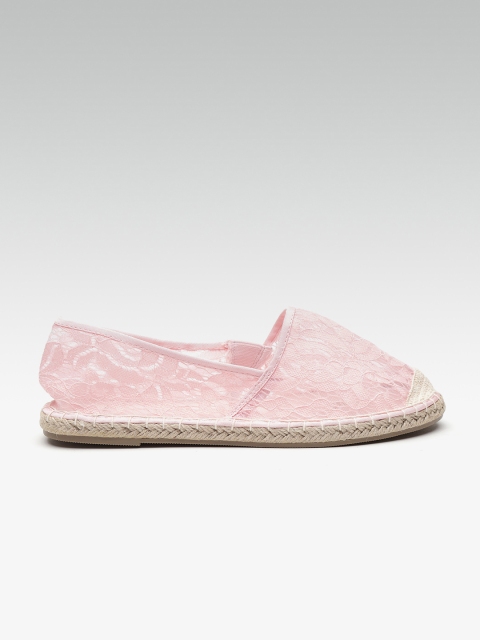 

DOROTHY PERKINS Women Pink Lace Espadrilles