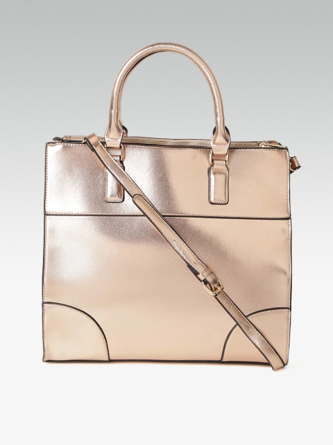 

DOROTHY PERKINS Rose Gold-Toned Solid Handheld Bag