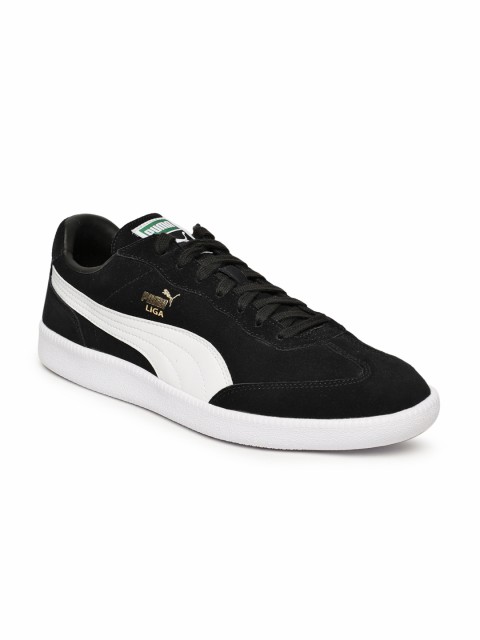 

Puma Men Black Liga Suede Sneakers