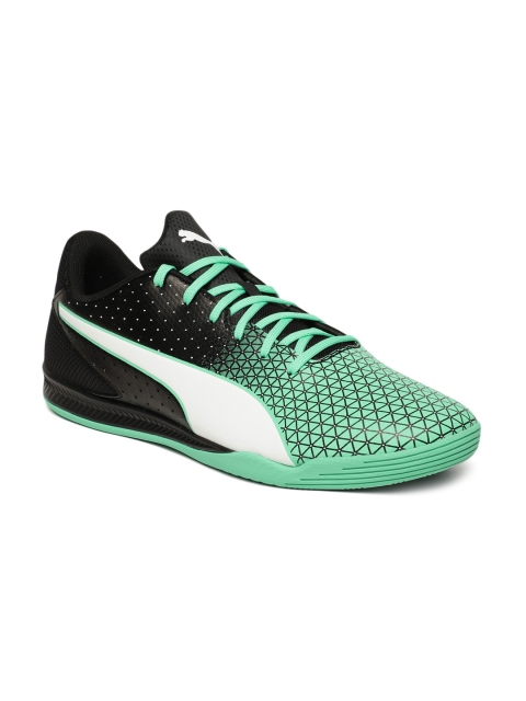 

Puma Unisex Black & Green Sharp Badminton Shoes