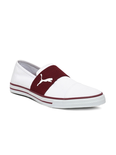 

Puma Men White Slip-On Sneakers