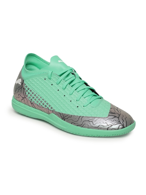 

Puma Men Green & Grey Printed FUTURE 2.4 Indoor Training Football Shoes