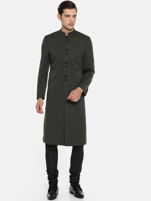 

SUITLTD Black Self-Design Sherwani