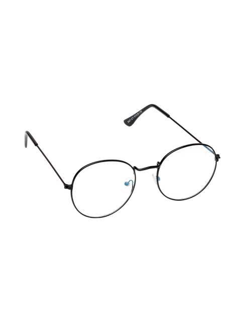 

VAST Unisex Anti Glare Round Sunglasses 3447C11, Black