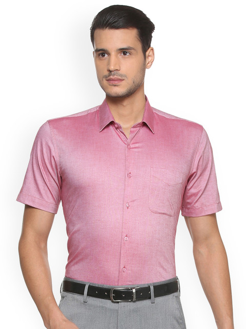 

Peter England Men Pink Nuvo Regular Fit Solid Formal Shirt