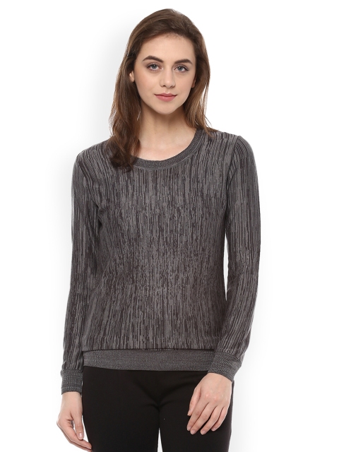 

Allen Solly Woman Women Grey Solid Top