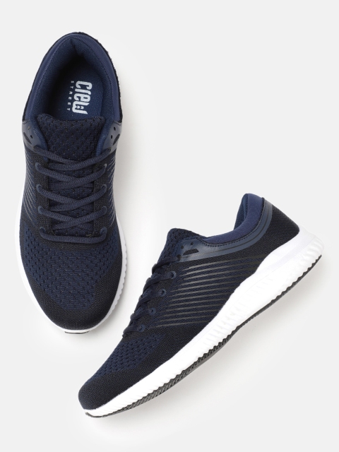

Crew STREET Men Navy Blue Running Shoes