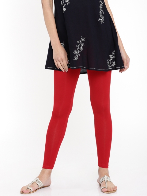 

Melange by Lifestyle Women Red Leggings