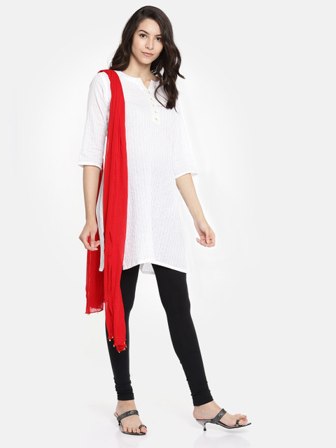 

Melange by Lifestyle Red Solid Dupatta