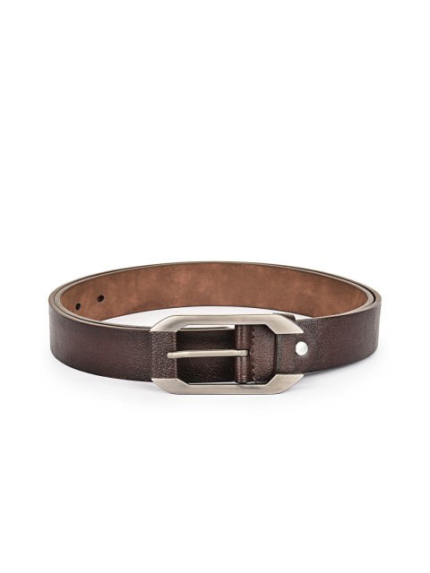 

BuckleUp Men Brown Solid Belt