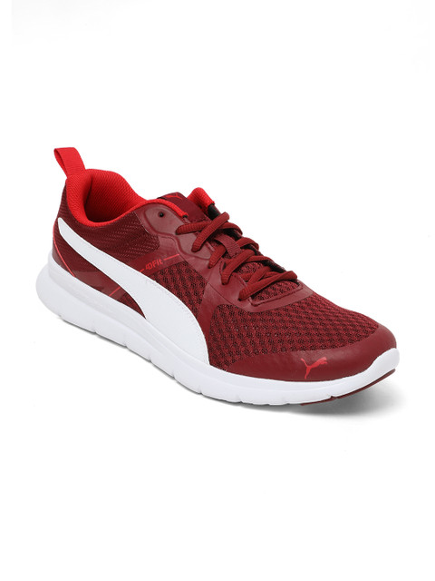 

Puma Unisex Maroon Flex Essential Sneakers