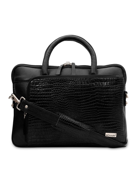 

SCHARF Unisex Black Solid Laptop Bag
