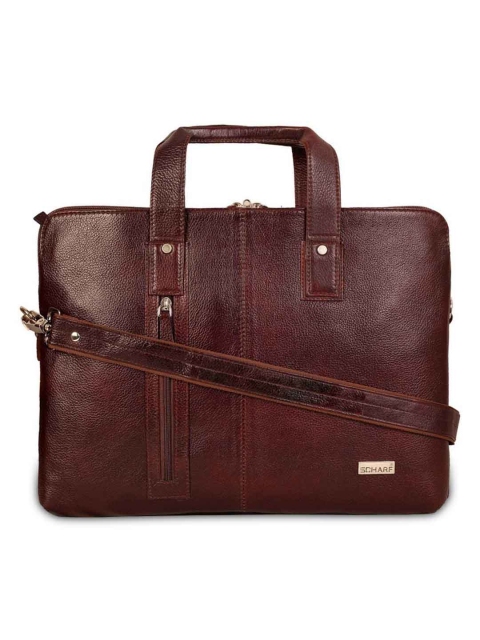 

SCHARF Unisex Brown Solid Laptop Bag
