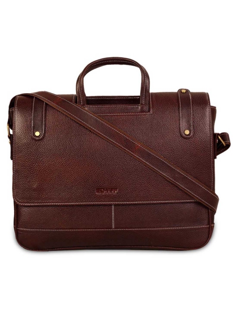 

SCHARF Unisex Brown Solid Laptop Bag
