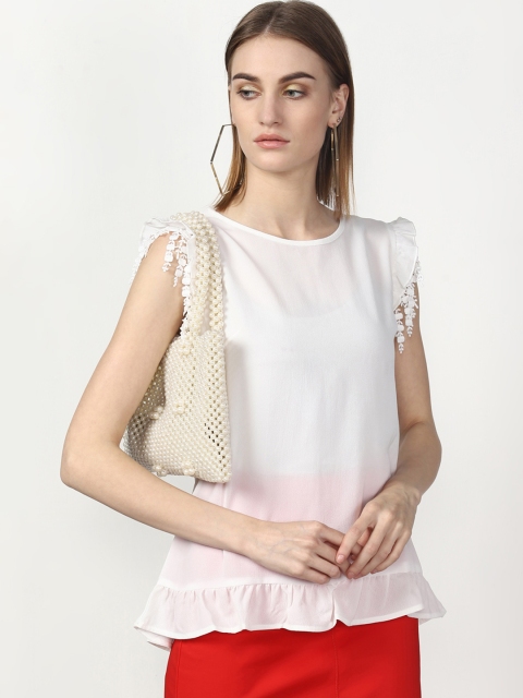 

Miss Bennett Women White Solid Top